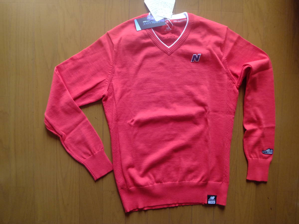 大人気，SALE ニューバランス サイズ4 M 168-176 赤 セーター COOL MAX(セーター)｜売買されたオークション情報、yahooの商品情報をアーカイブ公開 - オークファン セーター