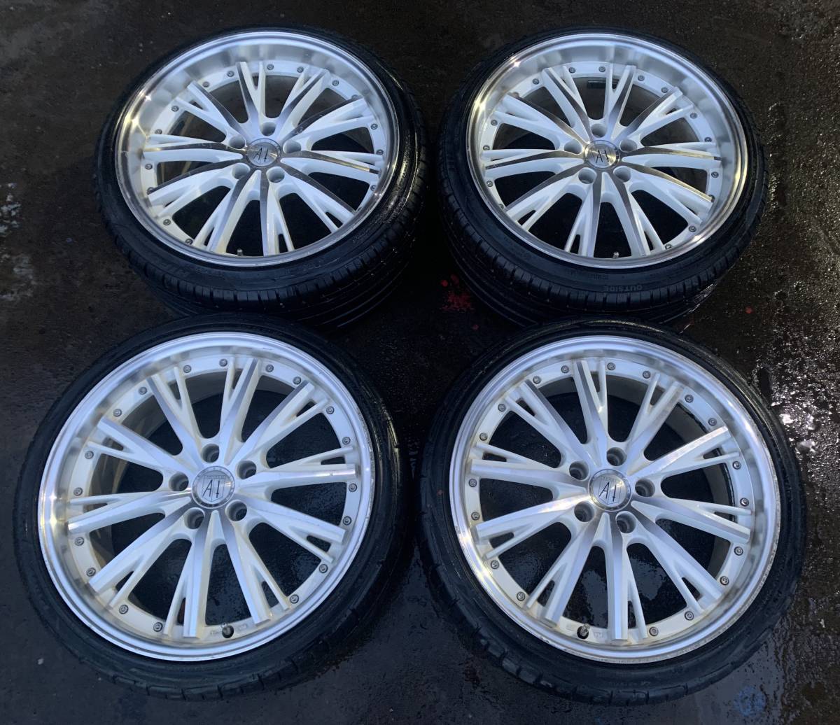 人気セール，HOT ANHELO 19インチ ホイール 4本 9.5J +38 8.5J +35 114.3 5穴 ALPHARD VELLFIRE CROWN FUGUE ELGRAND CIMA MAJESTA MARK X ESTIMA etc.(ラジアルタイヤ)｜売買されたオークション情報、yahooの商品情報をアーカイブ公開 - オー 5穴