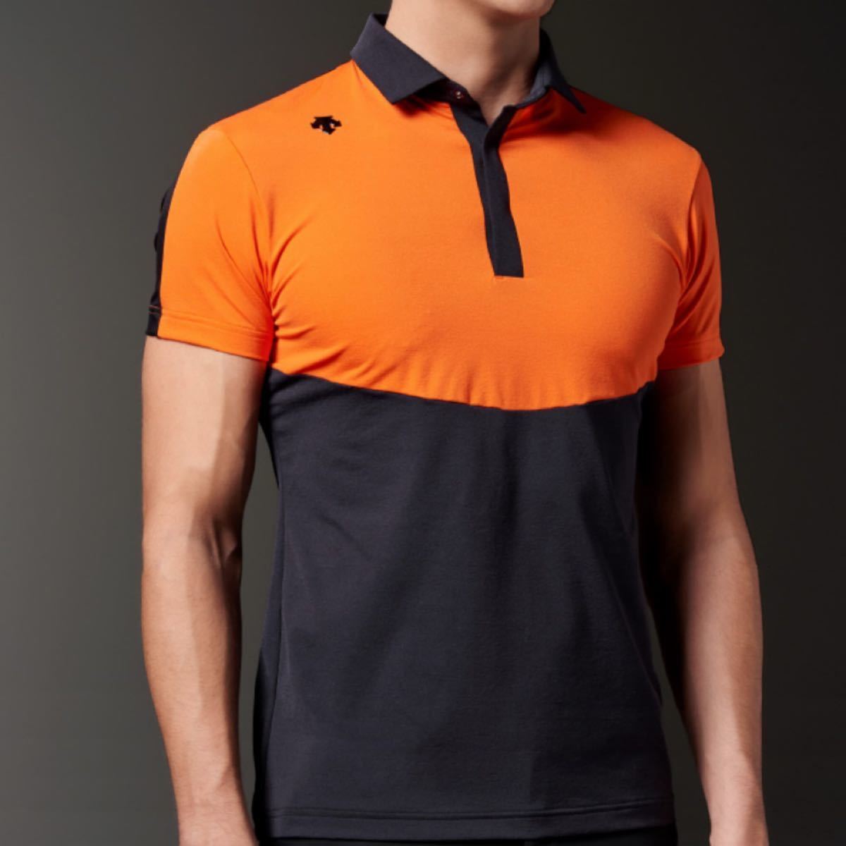 デサントゴルフ DESCENTE 定価15000円 春夏モデル メンズ 半袖 ポロシャツ DGMLJA21 パンチングメッシュ ショートスリーブシャツ_Mサイズ