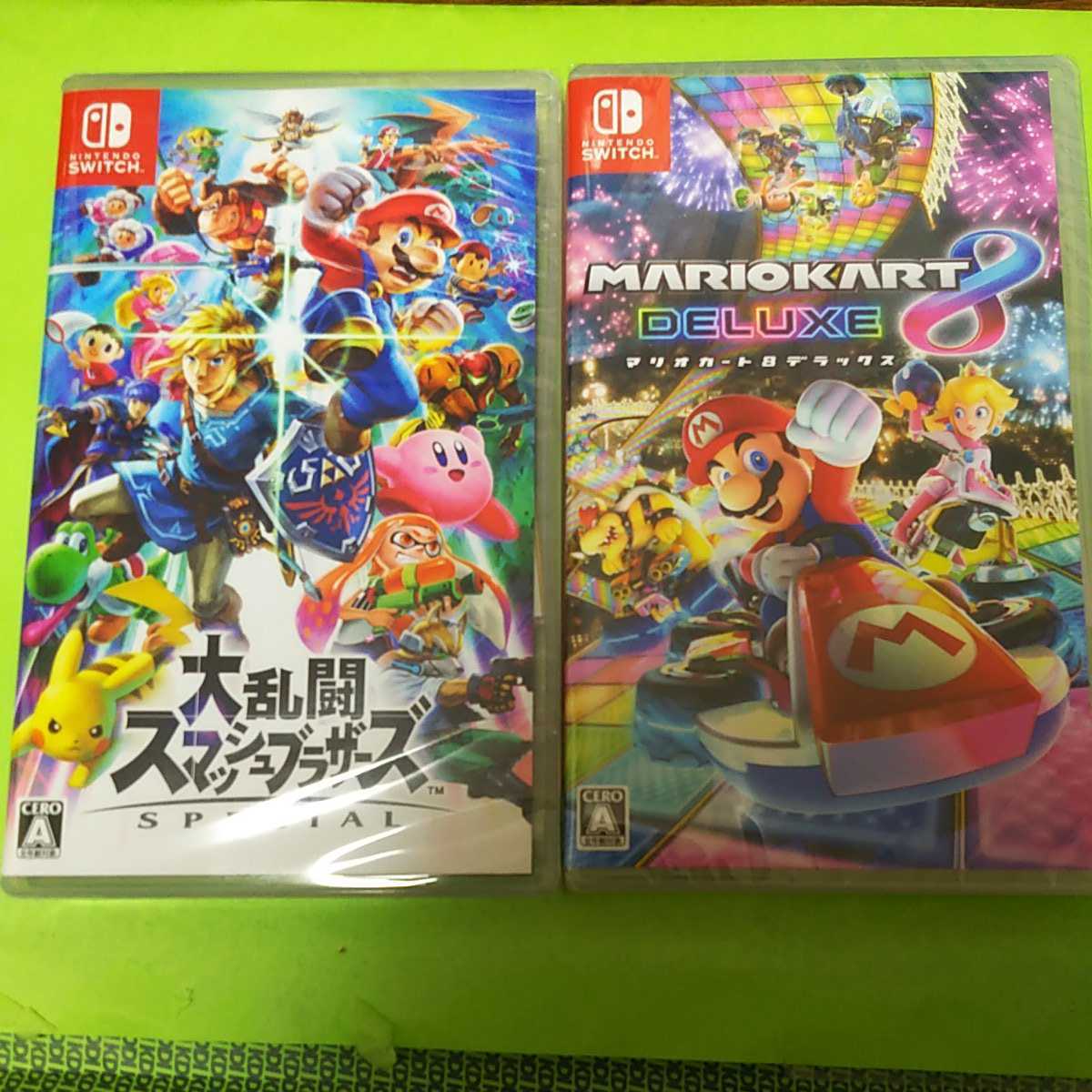 新品未開封 マリオカート8 大乱闘スマッシュブラザーズ Switchソフト