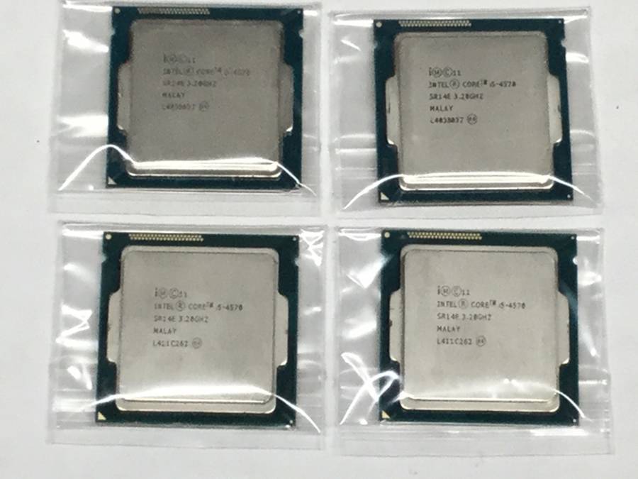 intel COREi5-4570 計4枚セット CPUまとめ売り□現状品 【公式通販】