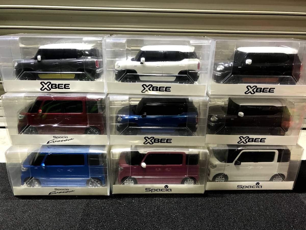 1/18 SUZUKI スペーシア　カスタム　クロスビー　X-BEE　 カラーサンプル 非売品 ミニカー　9台SET_1