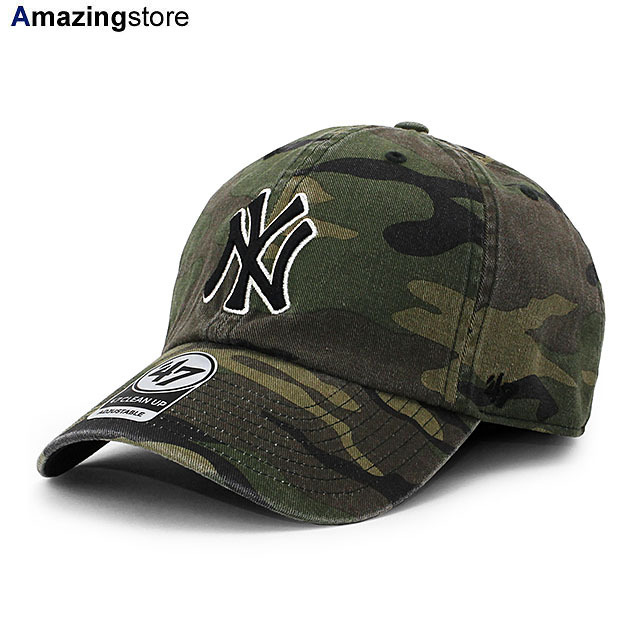 47BRAND ニューヨーク ヤンキース NY MLB CLEAN UP STRAPBACK CAP NEW YORK YANKEES LOW PROFILE DAD HAT 47ブランド b-cargw17gws-cm