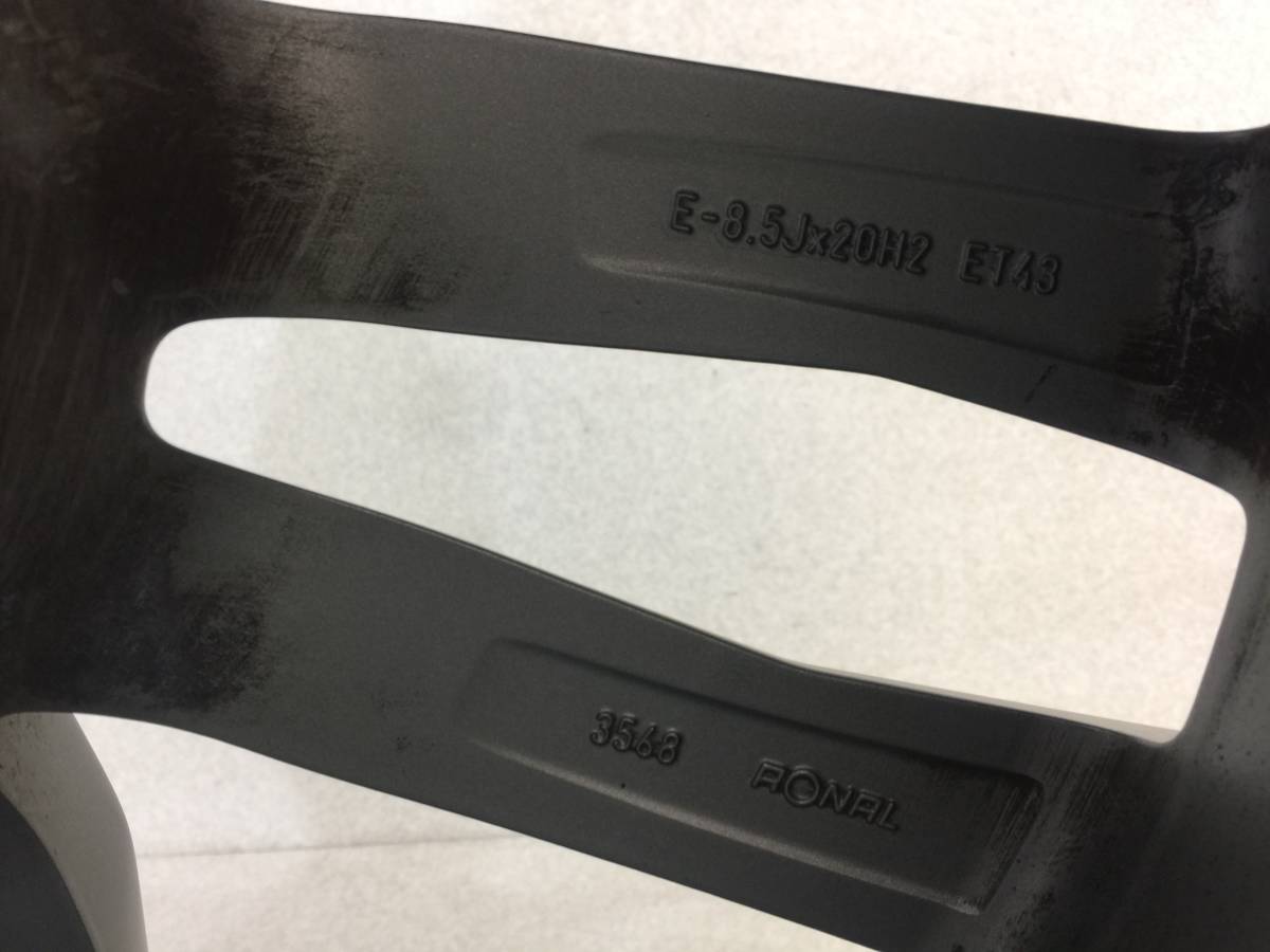 アウディ A6 A7 純正 20インチ 8.5J ET43 ホイール 1本 4G9601025N　4G9601025M_5