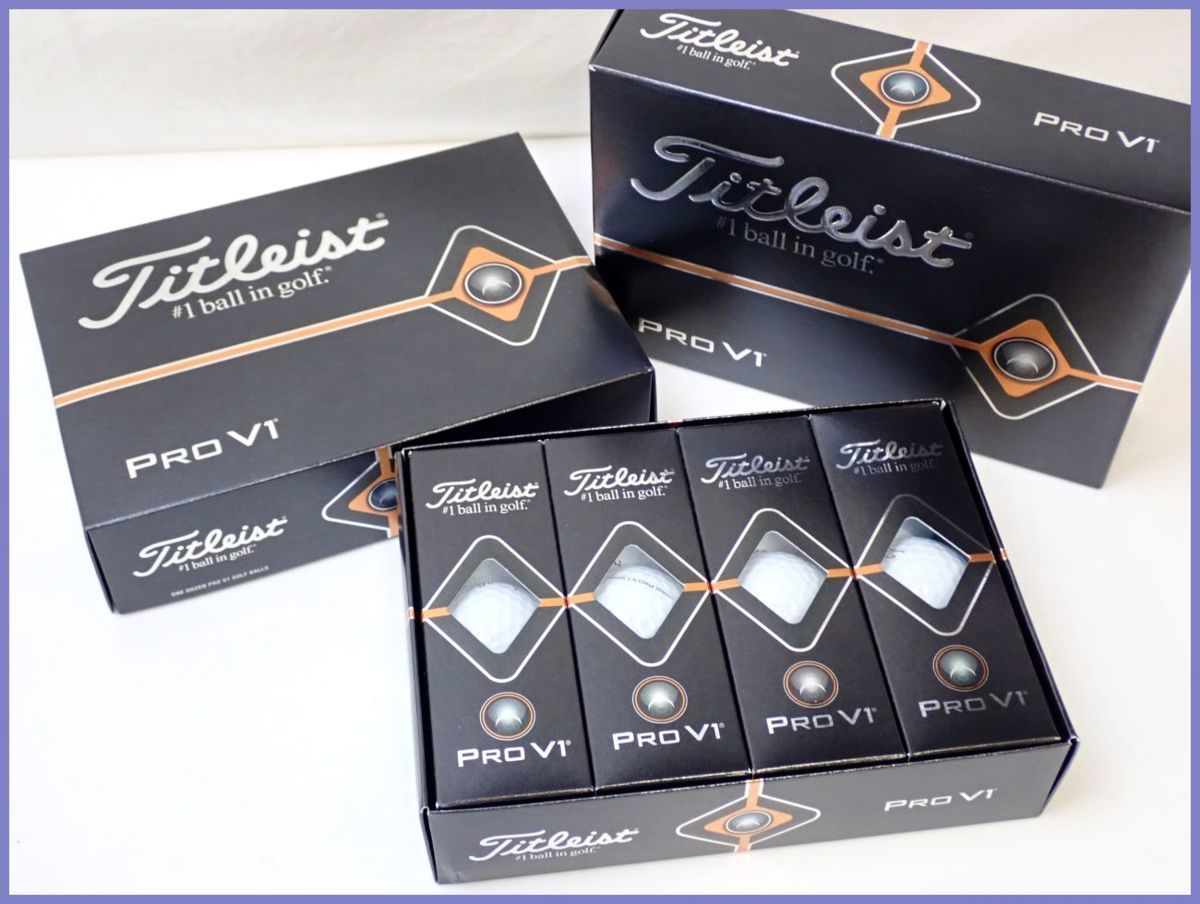 ☆未使用 Titleist/タイトリスト ゴルフボール PRO V1/プロV1 2ダース