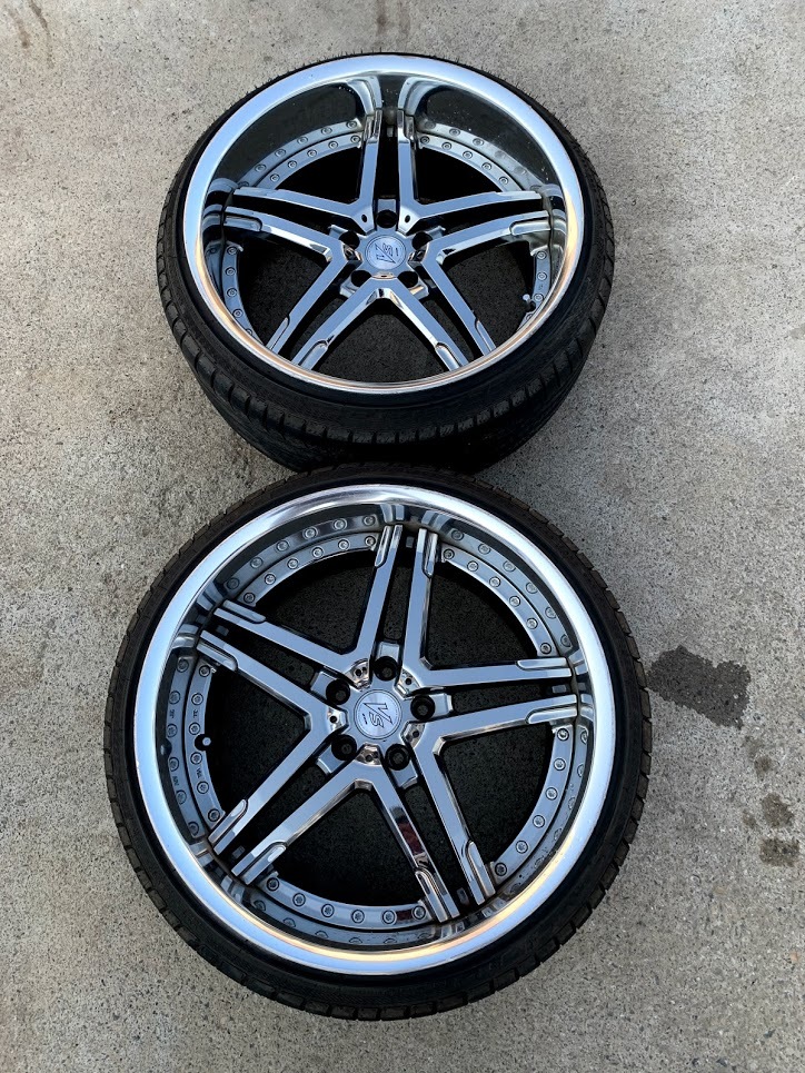 WORK ワーク VS-RS 深リム 20インチ アルミホイール 美品 バリ溝 リア 