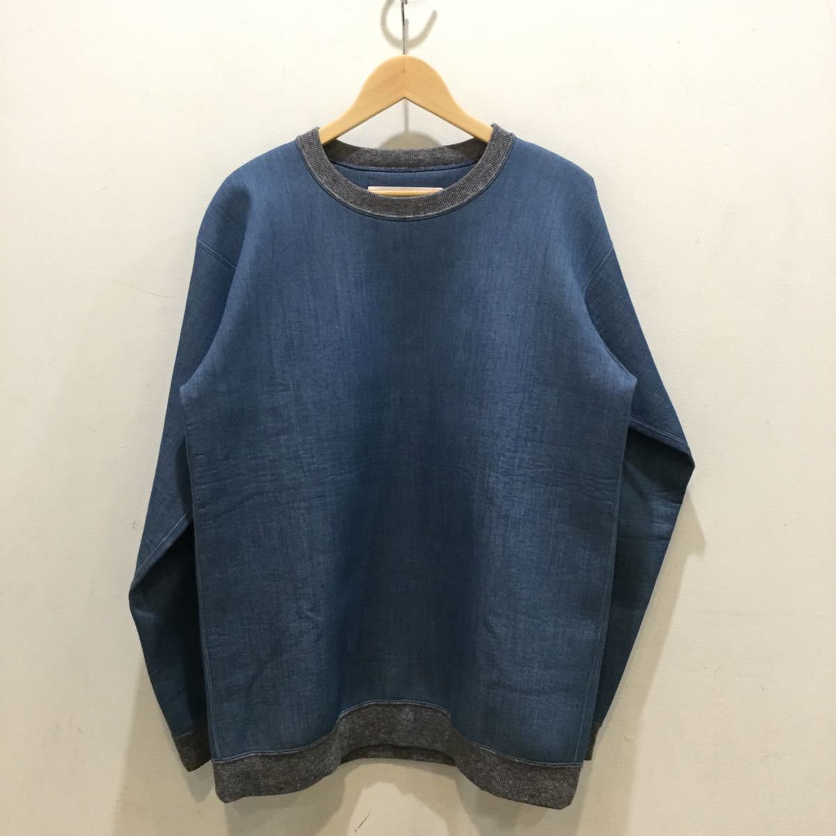 Julien David ジュリアン デイビッド インディゴ クルーネック 