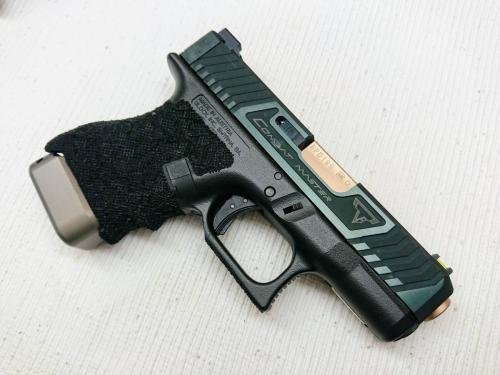 NOVA マルイ G26 用 TTI Glock 26 スライドセット -Side Polished Black (グロック RWA PRIME)