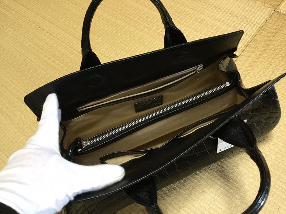 クロコダイル JRA認定 日本製 クロコダイル2wayバック sankyo shokai