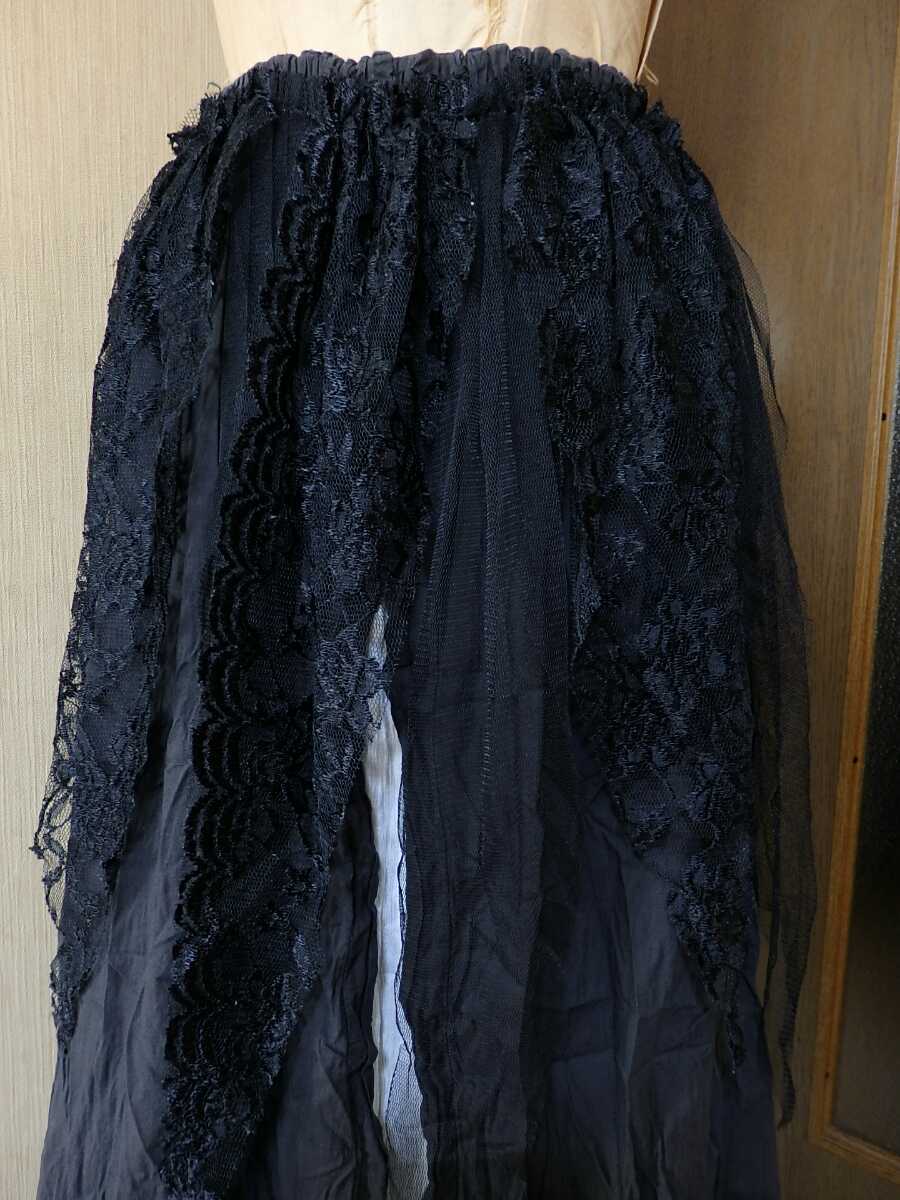 h.naoto Blood ガーゼ生地重ねロングスカートナオト☆ゴスロリコスパン 