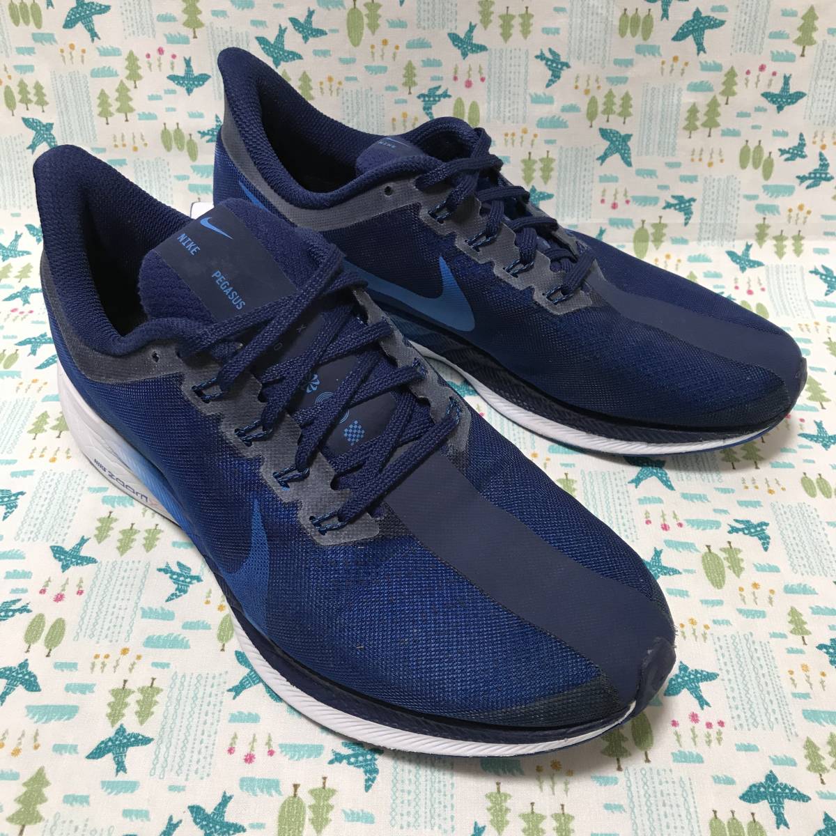 セール，最新作 NIKE ナイキ メンズ ズーム ペガサス 35 ターボ ランニング ジョギング ウォーキング シューズ 紺 青 白 US8.5 EUR42 26.5cm ユーズド(26.5cm)｜売買されたオークション情報、yahooの商品情報をアーカイ 26.5cm