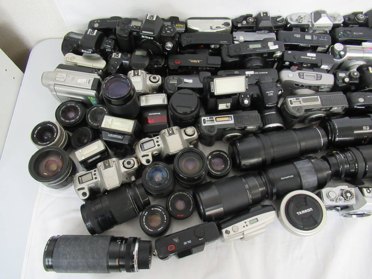 カメラ/レンズ/付属90個以上まとめ売り】⑪/Nikon/minolta/Canon他