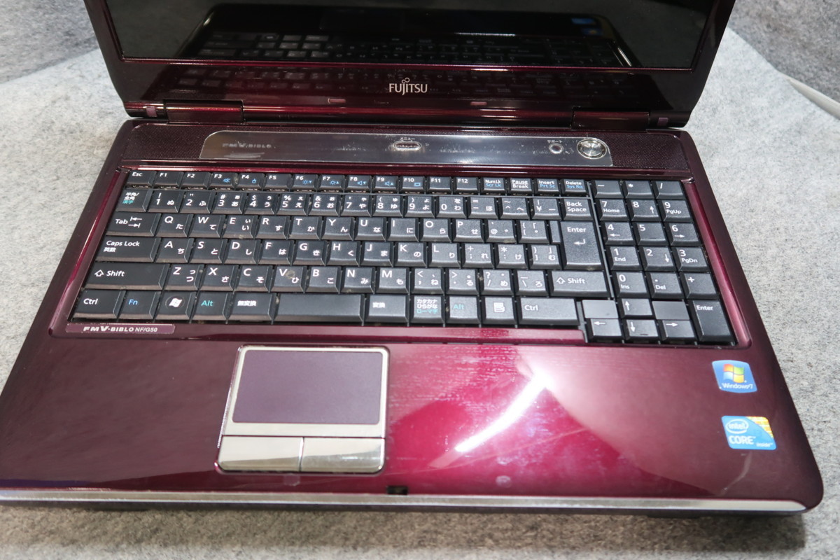 富士通 FMV-BIBLO NF/G50 Core i3-330M 2.13GHz 4GB DVDスーパーマルチ