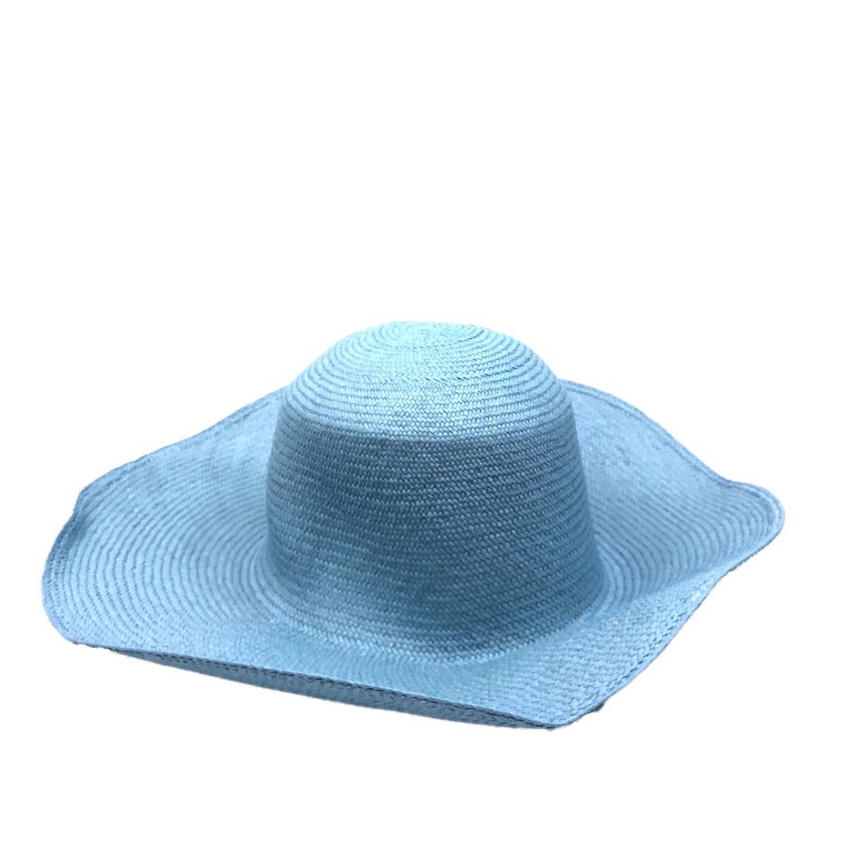 エクアドル本パナマ帽体 キャペリン アジロ C/#6 ライトブルー(帽子木