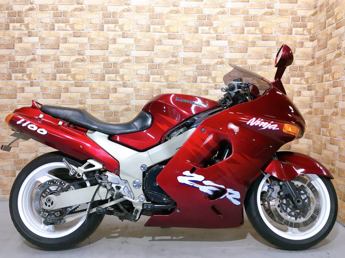 専用1 動画 検2年 カワサキ ZZ-R1100 MUZZYマフラー改 後期 D型 ZZR 返品可