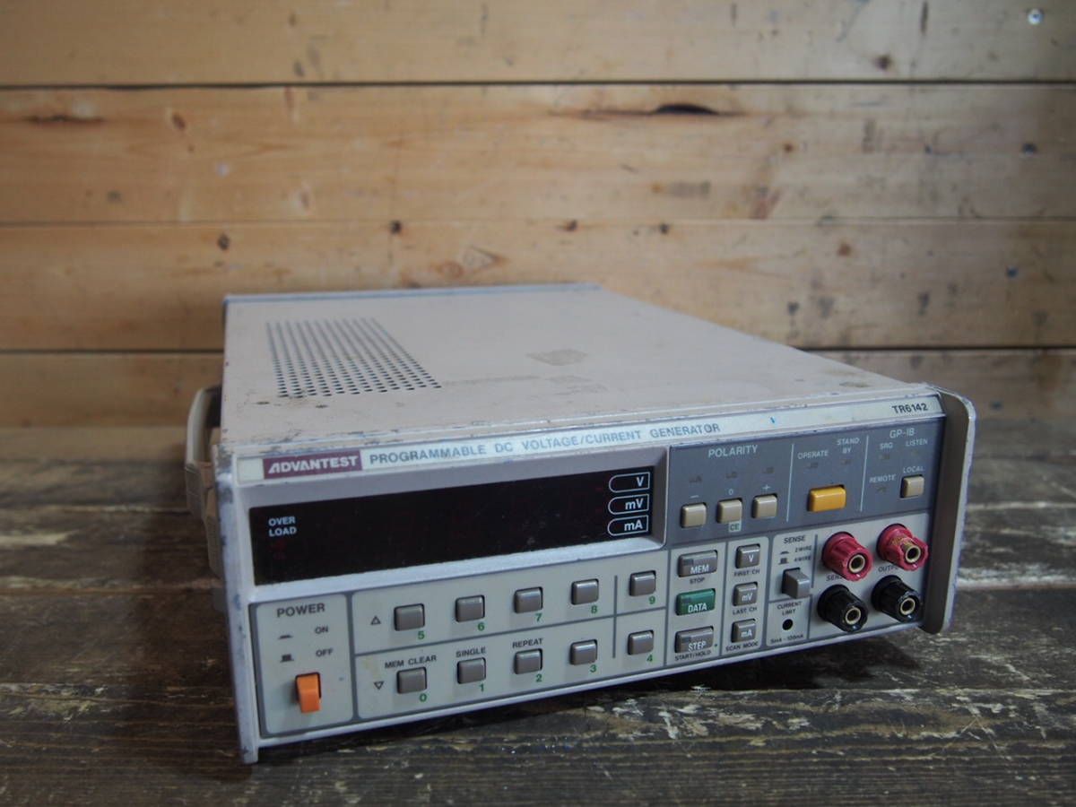 ☆ADVANTEST アドバンテスト TR6142 プログラマブル直流電圧電流発生