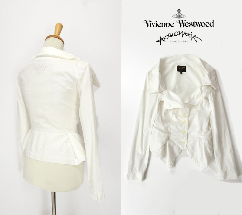 Vivienne Westwood Anglomania Anglomania オープンカラージャケット 白/40
