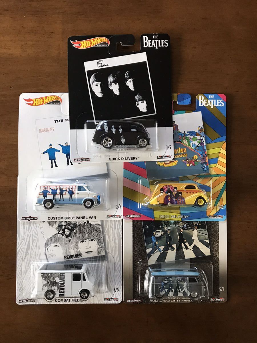 美品】ビートルズ ミニカー5台セット ホットウィール セブンイレブン