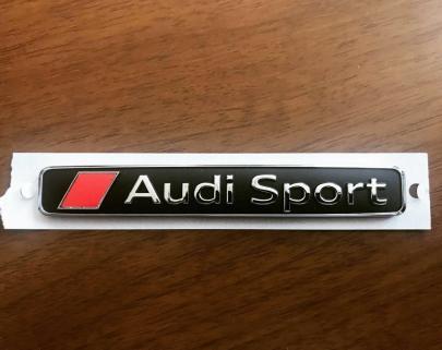 アウディ Audi Sport 純正 エンブレム R8 RS3 RS4 RS5 RS6 RS7 S3 S4 S5 S6 A4 A5 A6 A7 TT TTS TTRS B9 8W フロント グリル リア