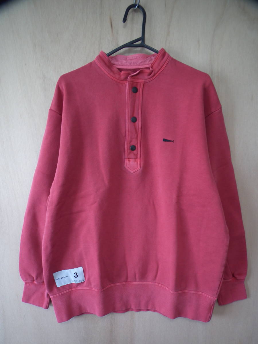 20SS DESCENDANT VOIL HENLEY NECK SWEATSHIRT 3 ディセンダント  
