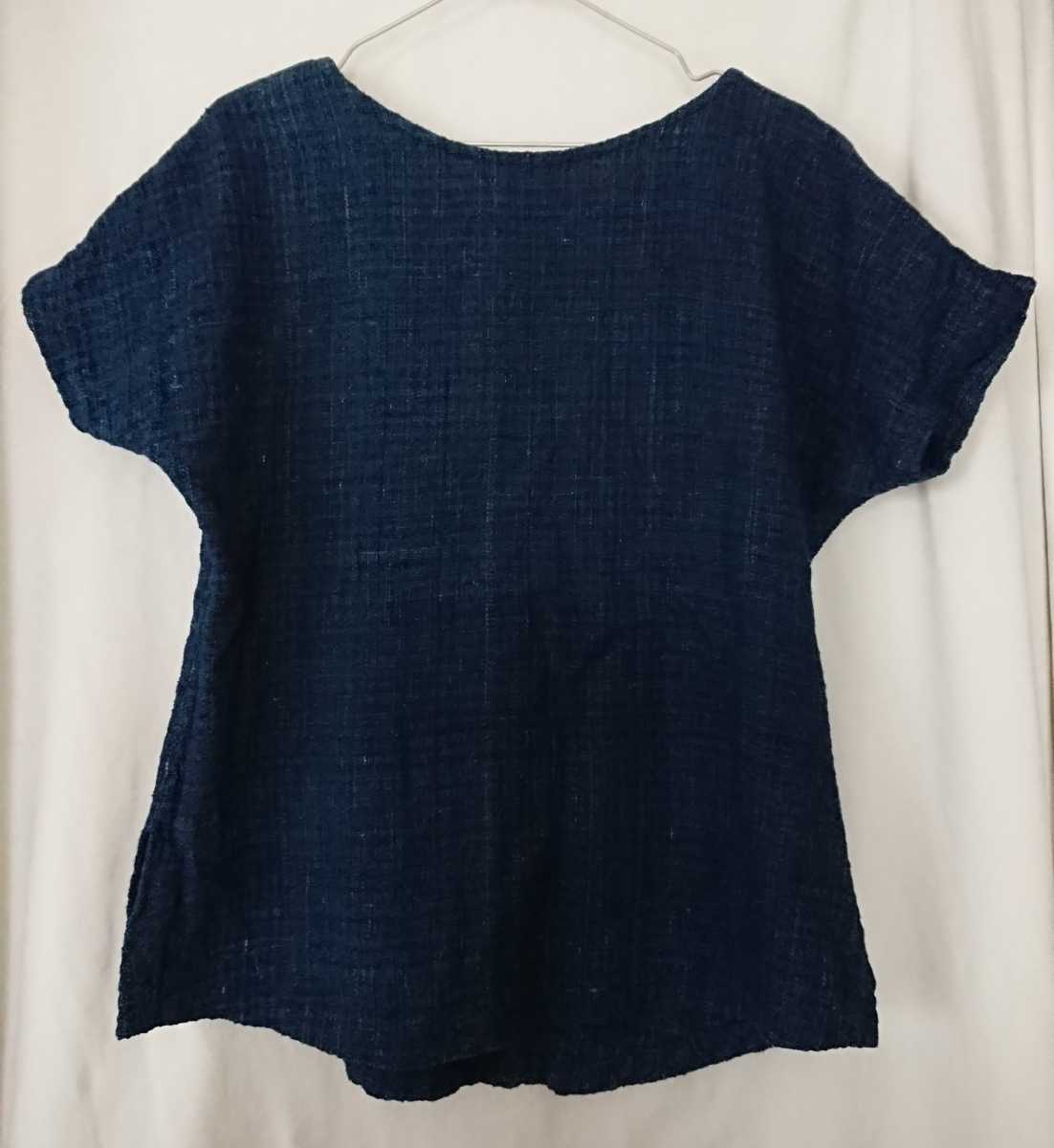 うさとの服 usaato 半袖 カットソー 藍染め トップス ウサト サイズ4