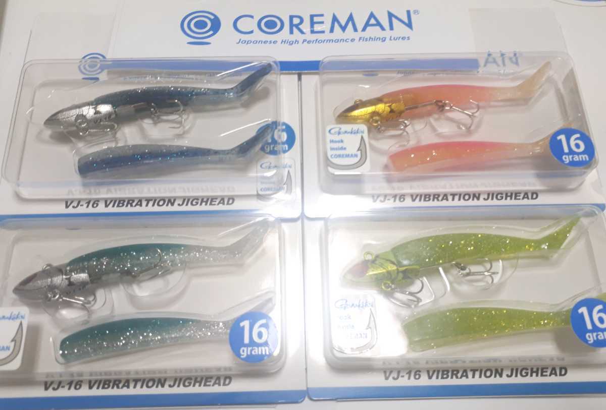 爆買い，本物保証 コアマン VJ-16 バイブレーションジグヘッド COREMAN 16g 28 22 RJ 7 10 アルカリシャッドシーバス スズキのえさ 海釣り がまかつ(バイブレーション)｜売買されたオークション情報、yahooの商品情報 海水