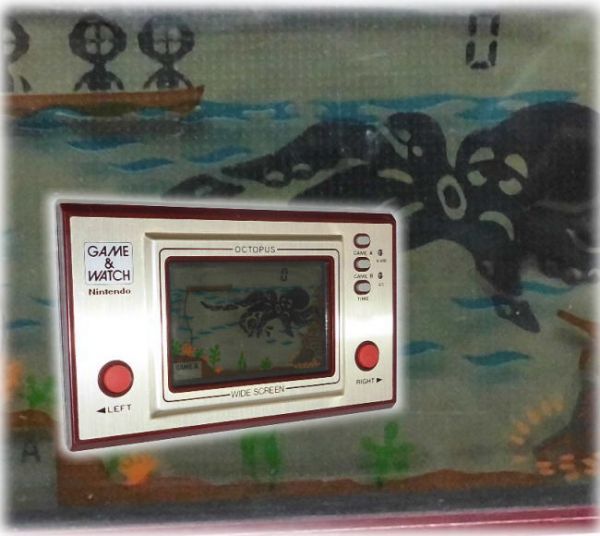 □M18 GAME&WATCH ゲームウォッチ OCTOPUS オクトパス 動作品 USED