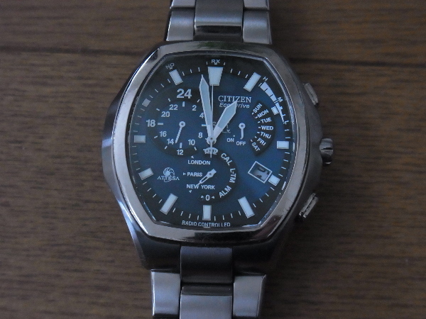 ジャンク CITIZEN エコドライブ e600-t006361 故障品 ジャンク CITIZEN ATTESA アテッサ E600-T006361 Eco-Drive アテッサ