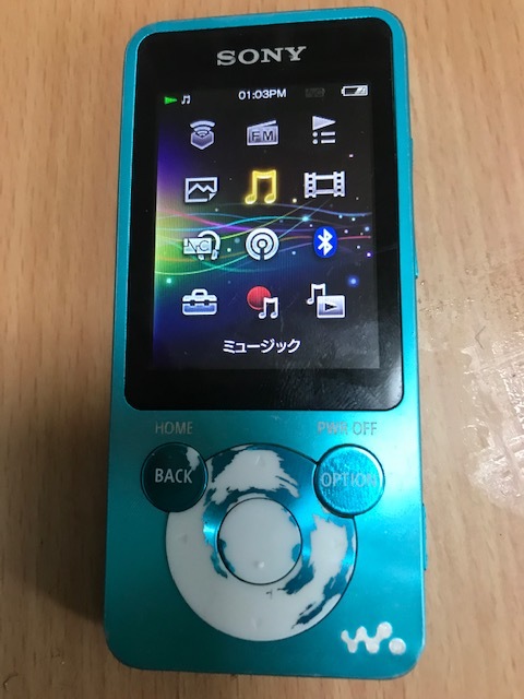 ♪♪NW-S785。ブルー。16GB。動作品。♪♪イアフォン他USBケーブルの