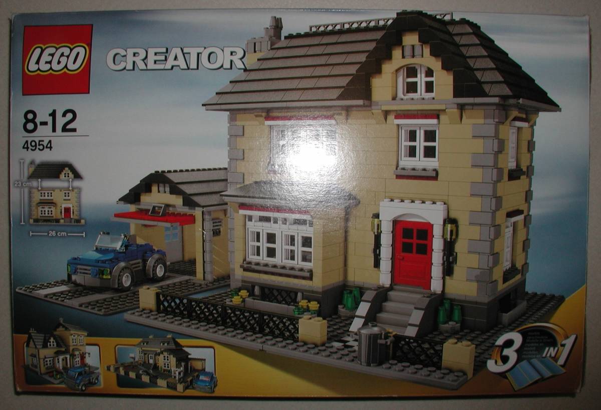 子猫様確認用 絶版】LEGO/レゴ CREATOR 4954☆3 in 1 家・別荘 USED 8-12 車庫
