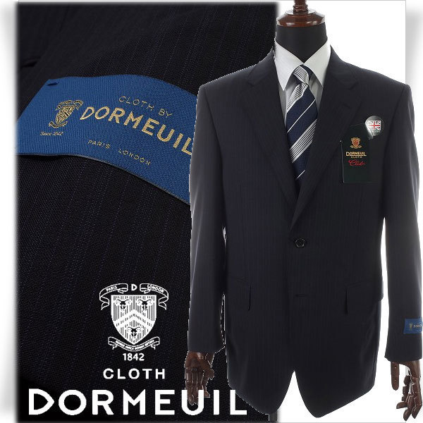  1円 定価9.3万 イギリス生地 DORMEUIL ドーメル 春夏 ウール毛100％ ストライプ シングル二つ釦スーツ98AB6 黒 背抜き 6634(Lサイズ)｜売買されたオークション情報、yahooの商品情報をアーカイブ公開 Lサイズ