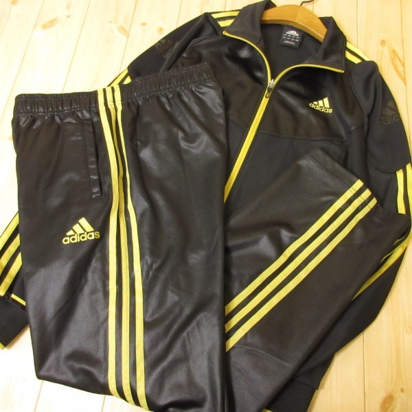 驚きの破格値，定番 春用上下セット adidas アディダス ジャージ&ジャージ ロングパンツ スポーツ全般 メンズ 黒金 Lサイズ B96944(アディダス)｜売買されたオークション情報、yahooの商品情報をアーカイブ公開 - ジャージ