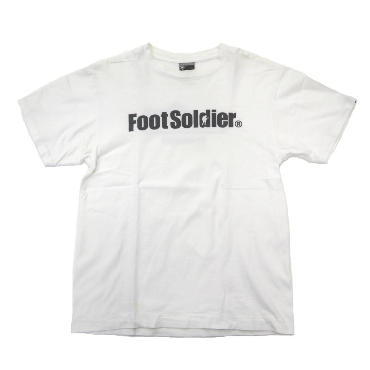当時物 a bathing ape foot soldier 両面 プリント Tシャツ L