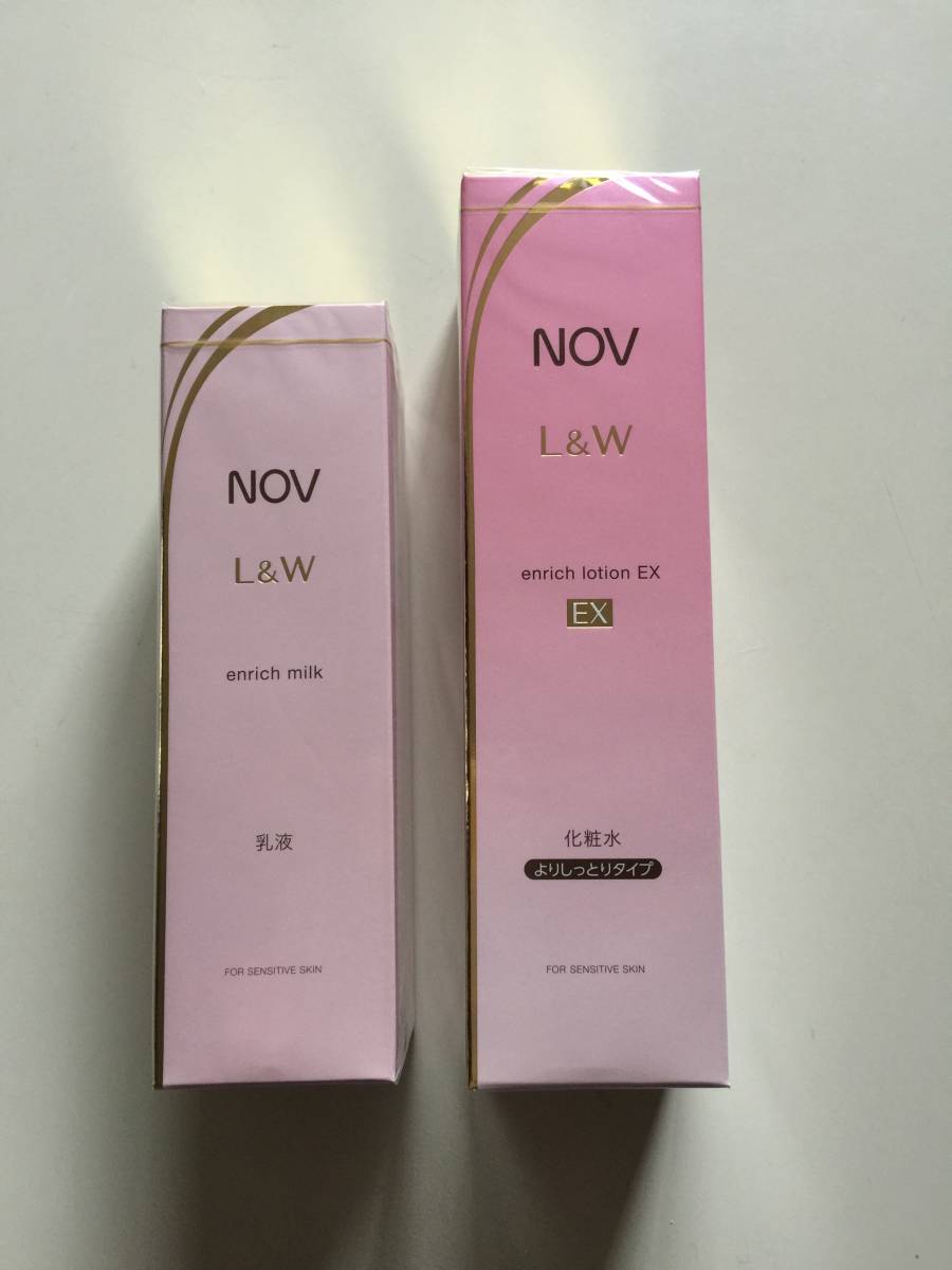 NOV L&W enrich lotion EX セット ノブ L&W ☆エンリッチローションEX & ☆エンリッチミルク セットで