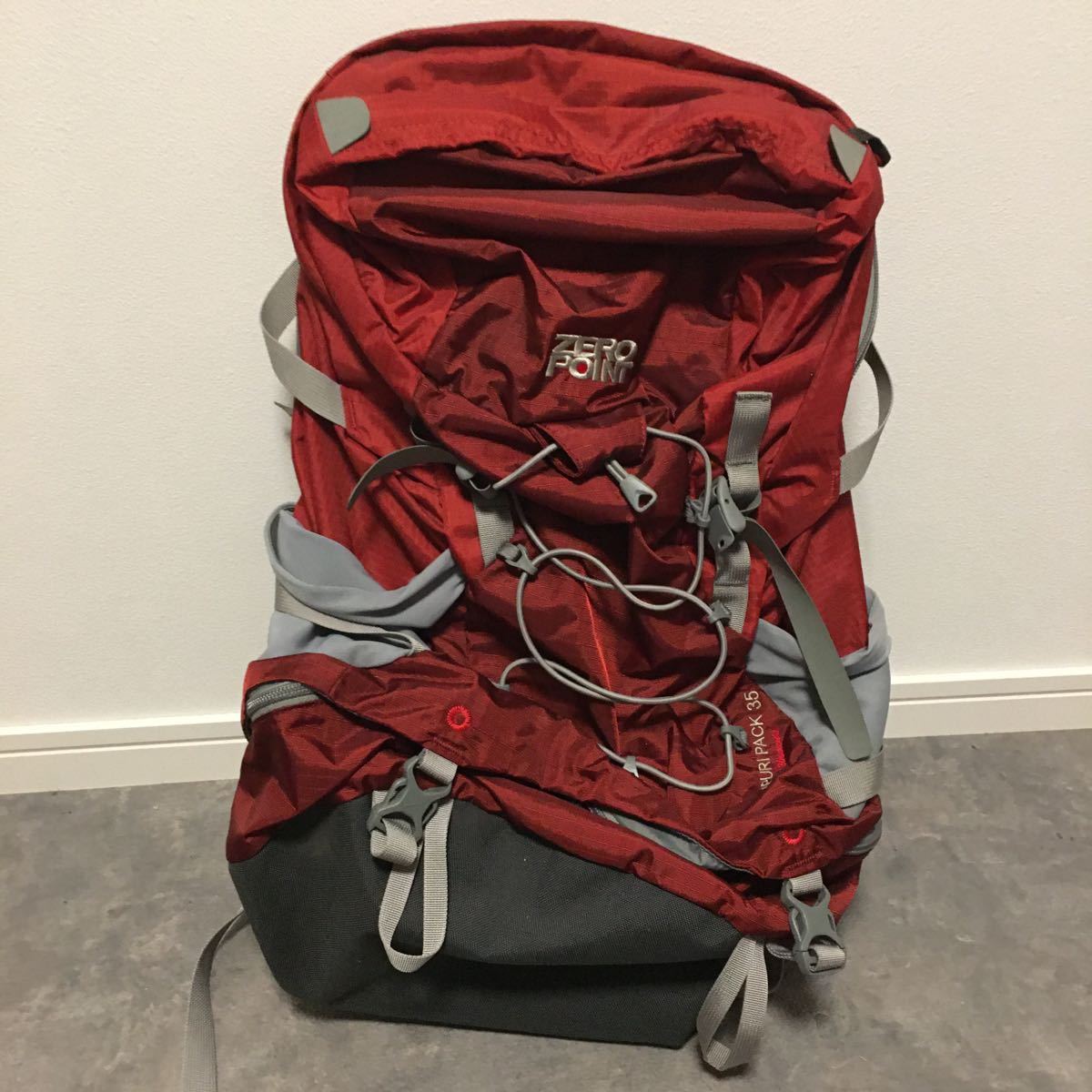 格安，2026 mont-bell モンベル バックパック ３５Ｌ ZERO POINT 赤 トレッキング(バックパック)｜売買されたオークション情報、yahooの商品情報をアーカイブ公開 - オークファン バックパック