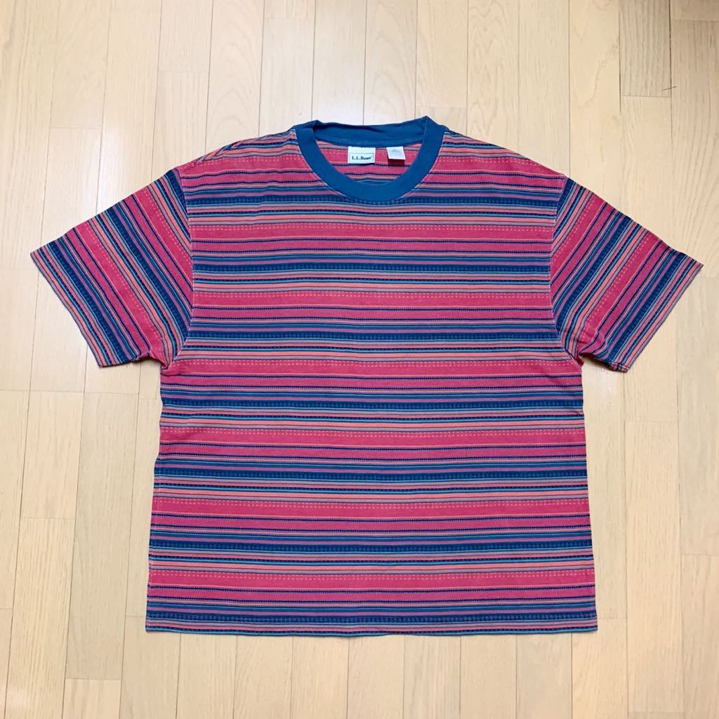 新作入荷，2026 90s L.L.BEAN ビンテージ カットソー Tシャツ 半袖 ボーダー Mサイズ KANOKO カノコ LLビーン LL BEAN Paletown ペールタウン(男性用)｜売買されたオークション情報、yahooの商品情報をアーカイブ公開 - 男性用