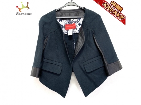 クリスチャンラクロワ Christian Lacroix サイズ40 M ネイビー×黒 