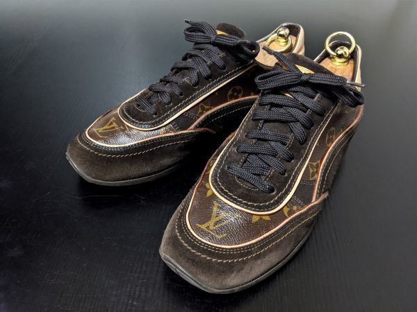 美品 ルイヴィトン 7.5 LOUIS VUITTON ♯GO0056 モノグラム コンビ