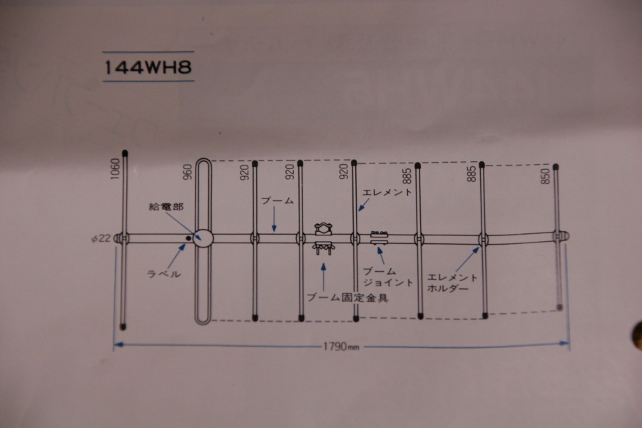 八木アンテナ ウェーブハンター マスプロ電工 144mhz 5エレ八木