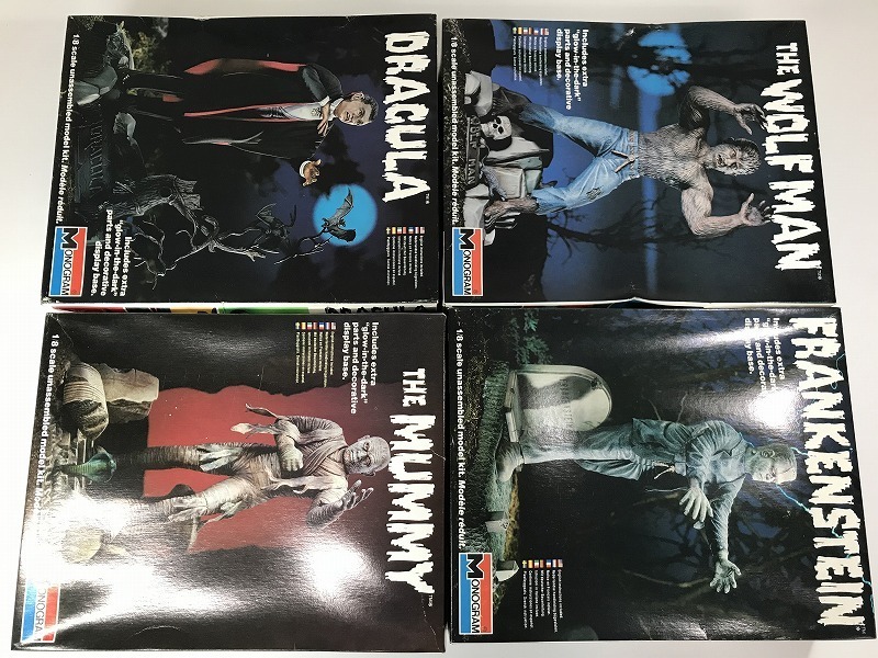 人気定番，2026 L36/当時物 MONOGRAM DRACULA THE WOLFMAN THE MUMMY FRANKENSTEIN 4点セット 未組立品 プラモ モノグラム(その他)｜売買されたオークション情報、yahooの商品情報をアーカイブ公開 - オークファン その他