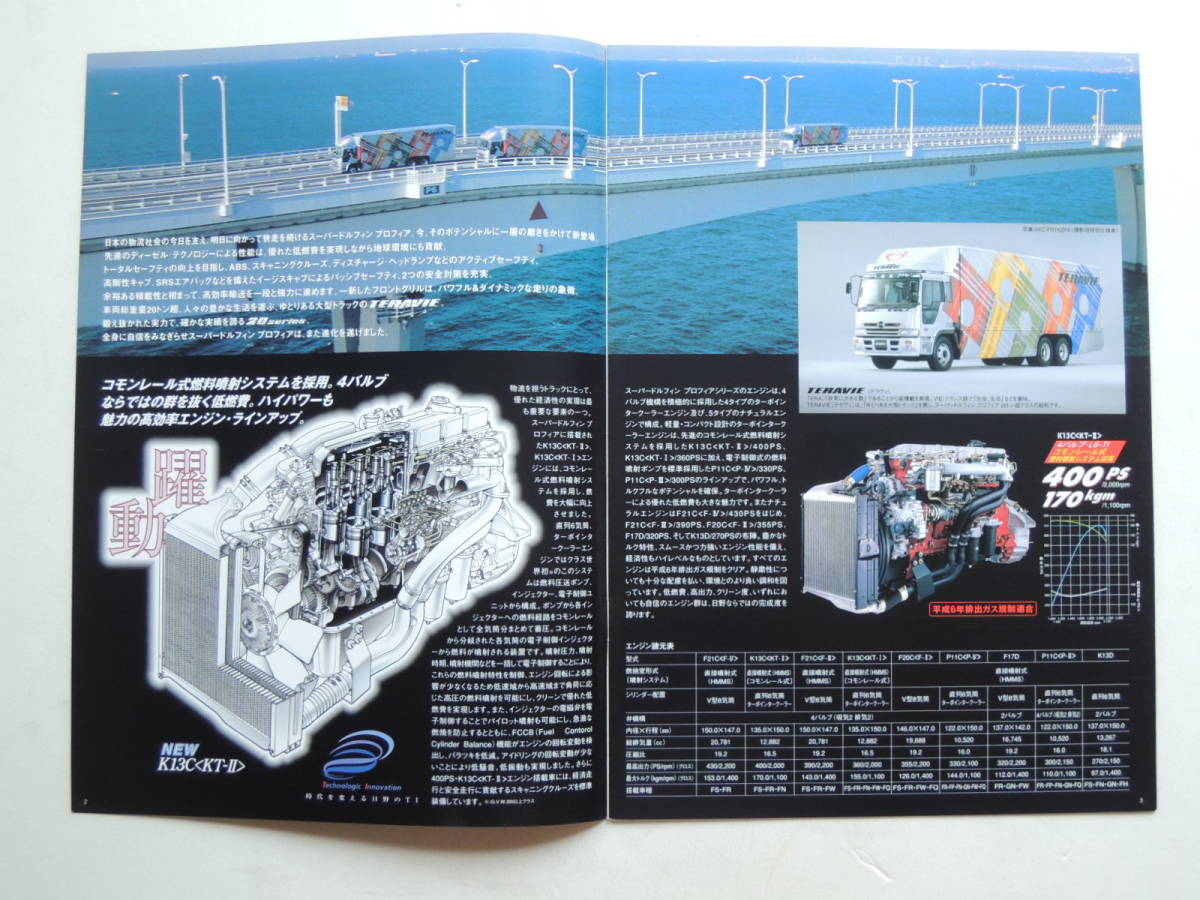 【カタログのみ】 日野 スーパードルフィン プロフィア テラヴィ 20シリーズ 1998年 12P トラック カタログ 日野 プロフィア スーパードルフィン