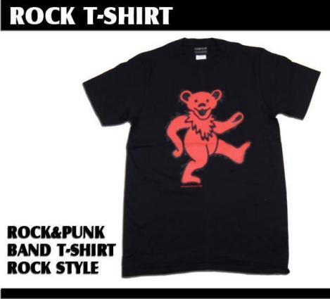 ロックｔシャツ The Grateful Dead グレイトフルデッド 赤クマ ロゴ バンドtシャツ パンクt メンズ レディース 黒色 Wof246 Mサイズ イラスト キャラクター 売買されたオークション情報 Yahooの商品情報をアーカイブ公開 オークファン Aucfan Com