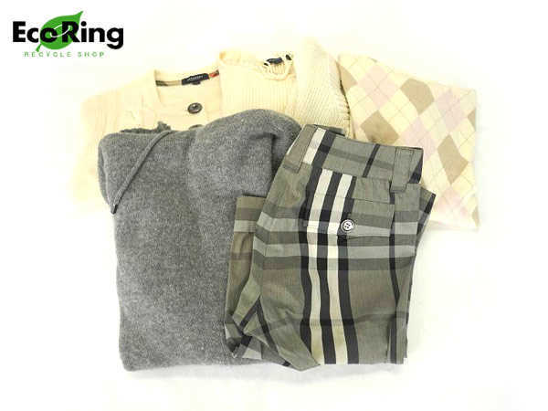 1円 バーバリー レディース ニット パンツ トップス 計6点セット AI277 レディース BURBERRY バーバリー knit burberry メール便