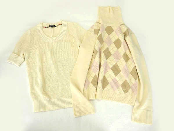 1円 バーバリー レディース ニット パンツ トップス 計6点セット AI277 レディース BURBERRY バーバリー knit burberry メール便
