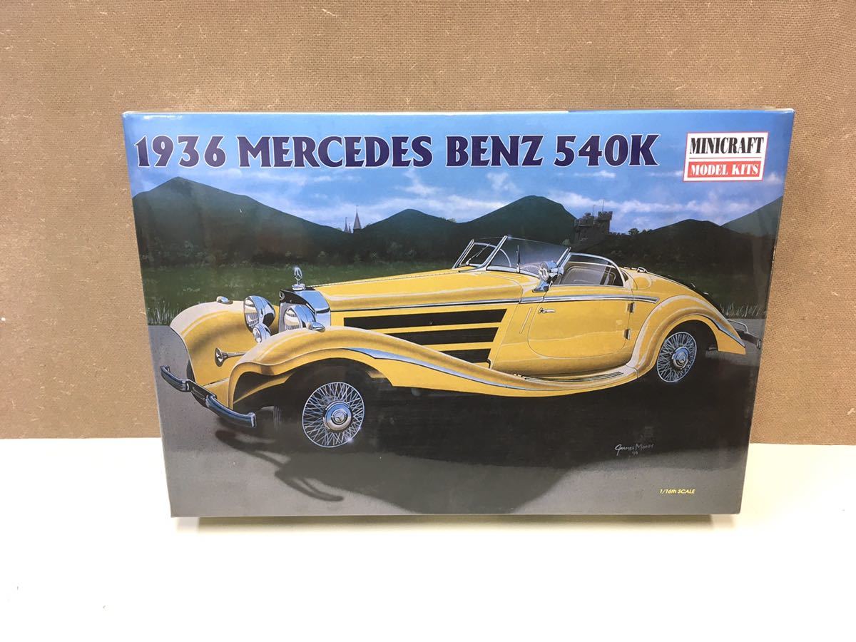 メルセデス ベンツ プラモデル 1936 540K 未組立 ミニクラフト 1/16