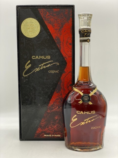 0504-176K⑤3368　CAMUS　カミュ　EXTRA　エクストラ　COGNAC　コニャック　ブランデー　古酒　700ml　ALC40％　未開栓　箱付き カミュ エクストラ CAMUS ロングネック で購入 INTENSELY