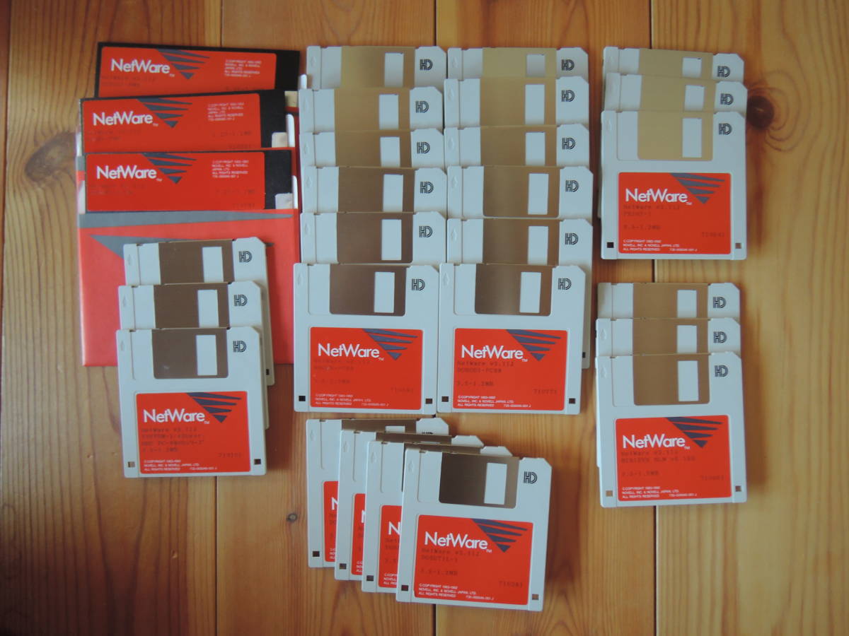 希少！ PC-98 最強ネットワーク NOVELL NetWare v3.11J ディスク