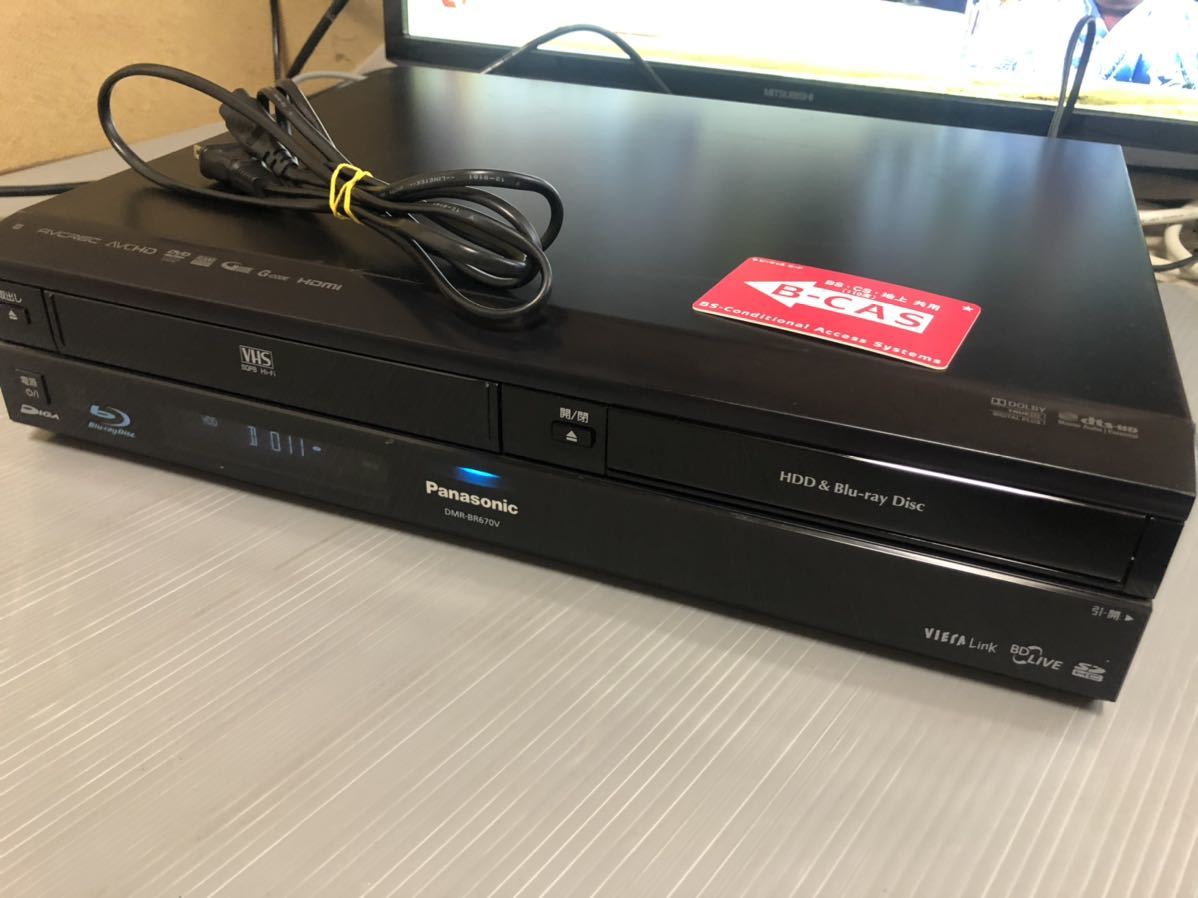 panasonic パナソニック 320GB 1チューナー ブルーレイレコーダー VHS