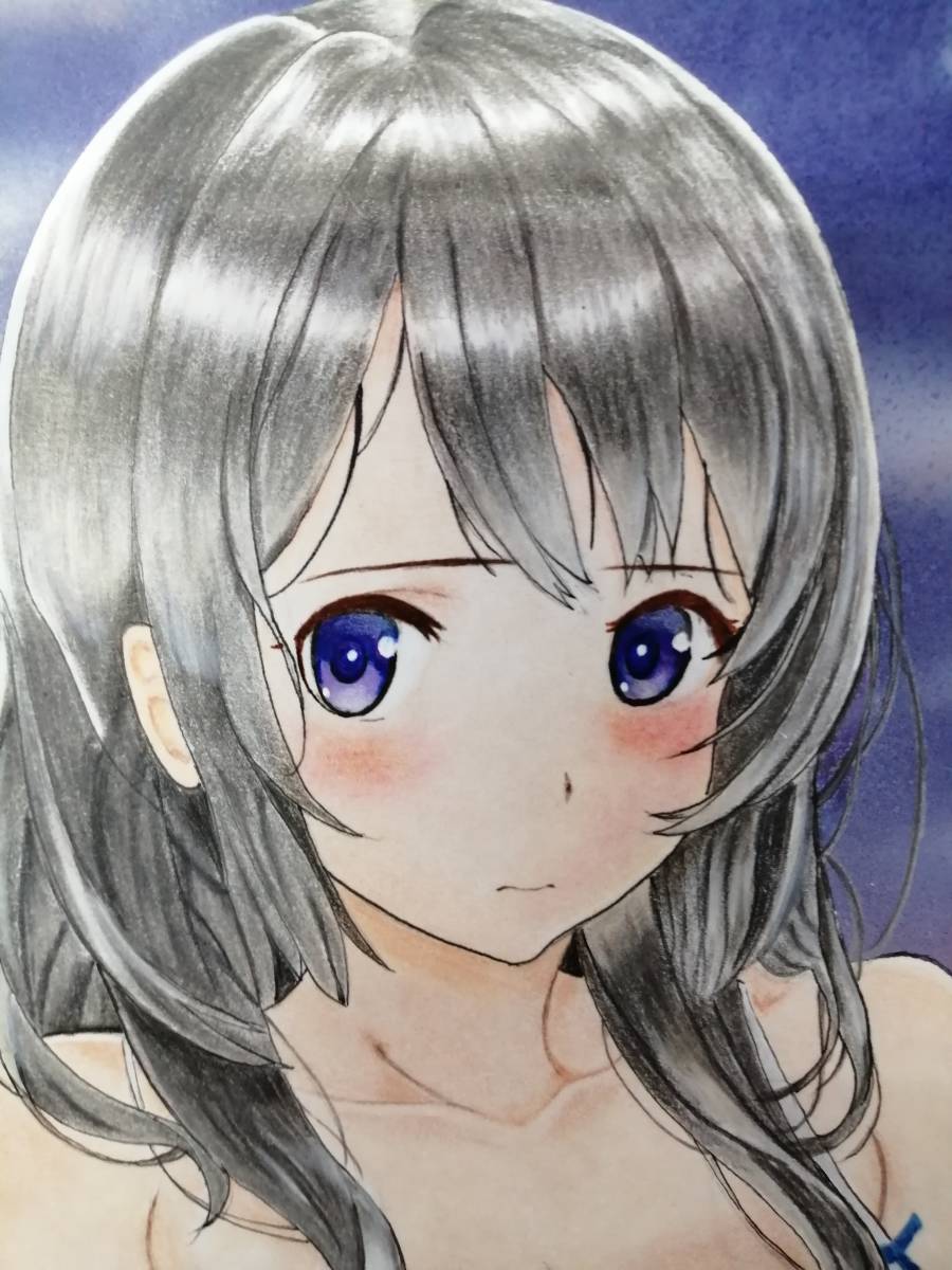 手描きアニメイラスト 水着の女の子 直筆 手描きイラスト 売買されたオークション情報 Yahooの商品情報をアーカイブ公開 オークファン Aucfan Com