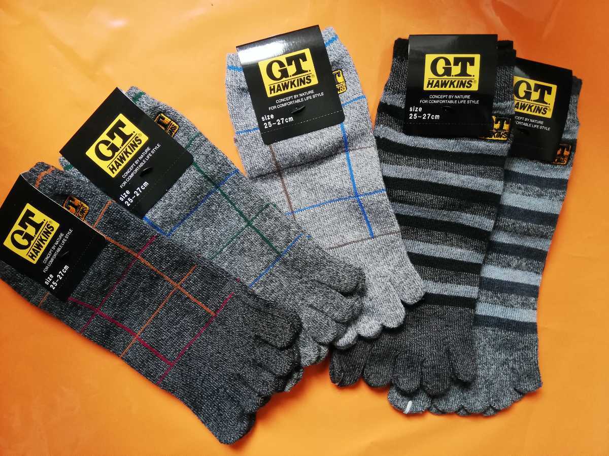 25cm 27cm Gt Hawkins ホーキンス 5足組 5本指ソックス 紳士用 男性用 大人用 紳士ソックス 靴下 まとめ売り セット まとめ売り 売買されたオークション情報 Yahooの商品情報をアーカイブ公開 オークファン Aucfan Com